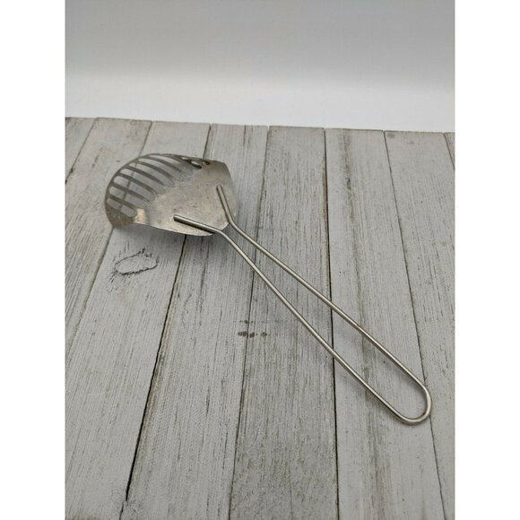 Metal Skimmer Drainer Strainer Blender 10 1/2" Hong Kong - Picture 4 of 6